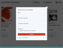 Tablet Screenshot of lars-mueller-publishers.com